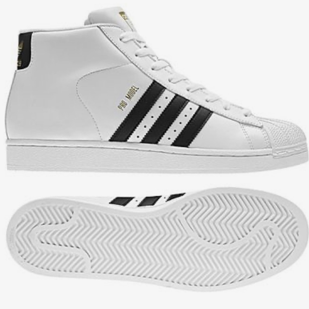 Excellent Condition Adidas Pro-Model Leather High… - image 1